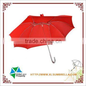pongee red color couple umbrella for two people