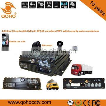 3G / 4G GPS Wi-Fi car Mobile DVR , H.264 for School Bus Monitoring System