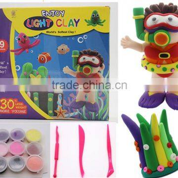 children toys air dry clay expanded plasticine modelling soft clay