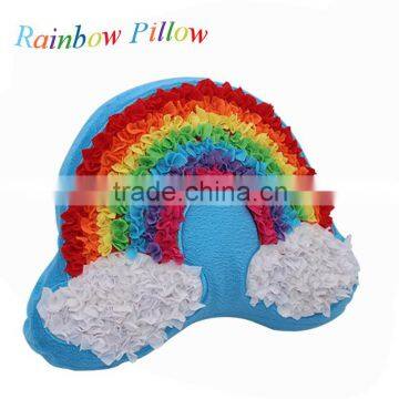 child educational toy craft stuffed toy custom rainbow pillow plush toy