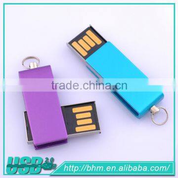 New products mini usb disk usb memory stick, swivel usb flash drive with logo custom