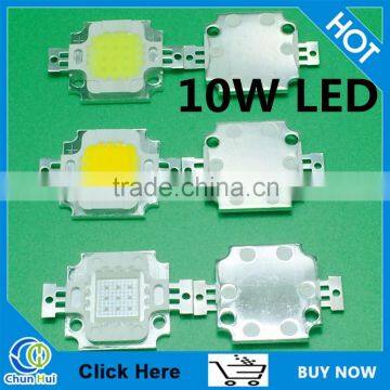 Wholesales 10w high power led red green blue white yellow warm white