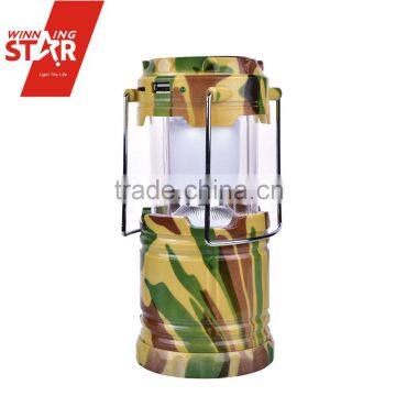 Colorful solar rechargeable camping LED lantern