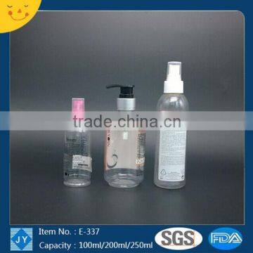 100ml/200ml/250ml Perfume Use and Screen Printing Surface Handling plastic spray bottles with pump spray