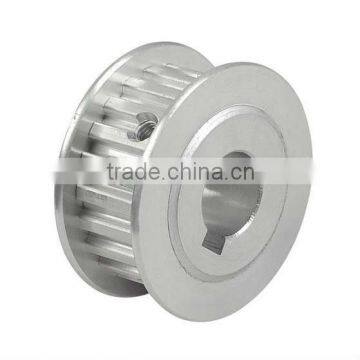 Chinese CNC making silver anodizied aluminum belt timing pulley