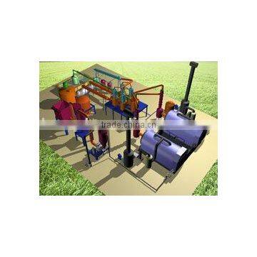 black oil refining equipment controlled by vaccum system