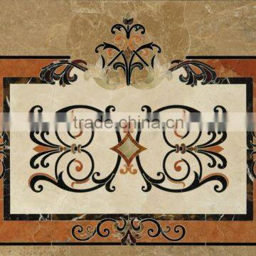 Villa lobby arear flooring decoration natural square marble floor parquet