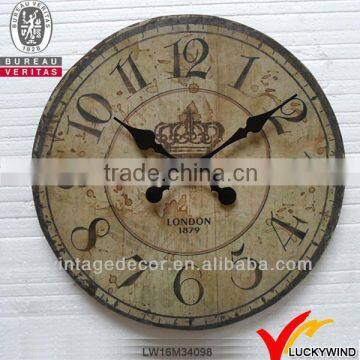art mind crown design shabby chic wall clocks for kitchen metal