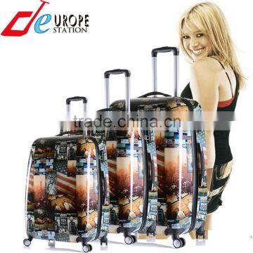 hardshell spinner abs pc trolley luggage suitcase