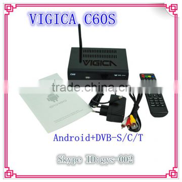 Android DVB-S2 Google Android 4.2 smart TV BOX VIGICA C60S Amlogic8726-MX tvbox