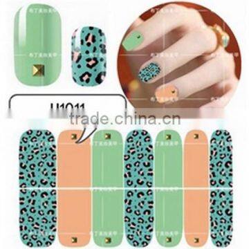 Newest colorful Nail Art Transfer Craft Fashion DIY nail sticker Tip