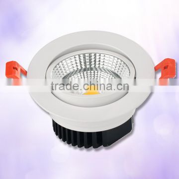 Recessed round led downlight 9w cob chip led spot downlight 110-240v