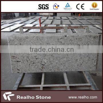 artificial sparkle quartz stone countertop with flower veins