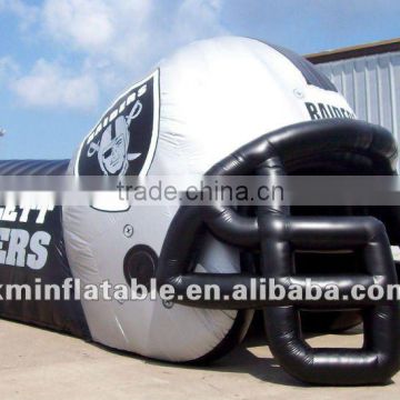 inflatable football helmet sports tunnel