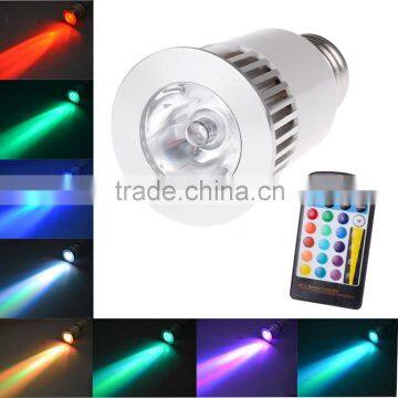 AC85V~240V 5W E27 Rgb Led Bulb Stage Lamp Spotlight