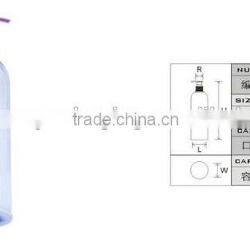 500ml empty pet toner bottle transparent hair conditioner bottle with pump