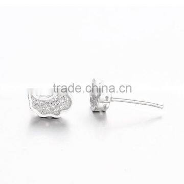Stud Earring Nature Cloud Silver 925 Earrings Jewelry Women Accesories SEB051W