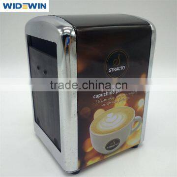decorative metal paper holder for coffee house