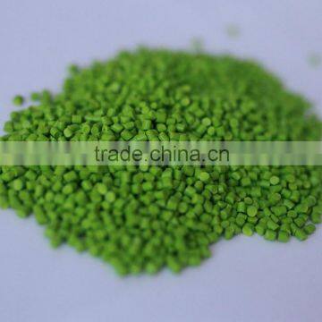 Green color masterbatch for plastic household, cheap price