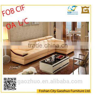 new high quality elegant modern style living room learher sofa