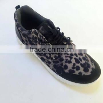 hot selling cheap running shoe leopard pattern fashion casual shoe sneaker shoe man men sport shoe