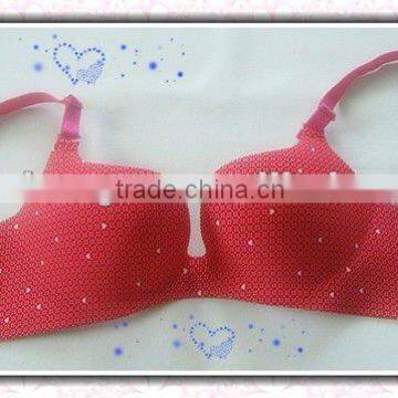 Seamless padded bra , new design print