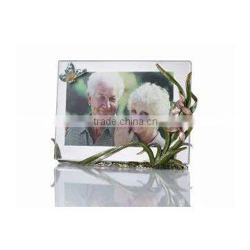 RORO Chanson orchid crystal glass enamel photo frame picture frame