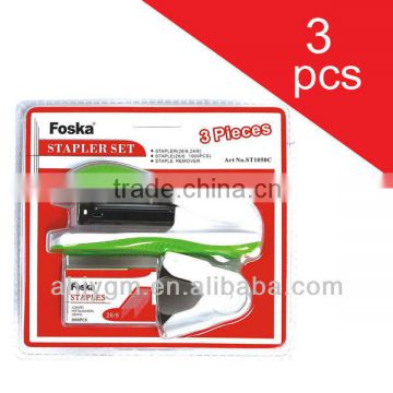 Hot Sale Standard Plastic Stapler Set