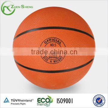 Zhensheng Custom Printed Cheap Promotional Rubber Basketball Ball