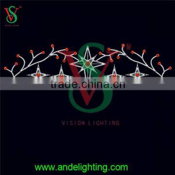 2016 New Latest 2D Motif Cross Street Led Light Hanging Star Street Light for Outdoor Street Decoration photo-6