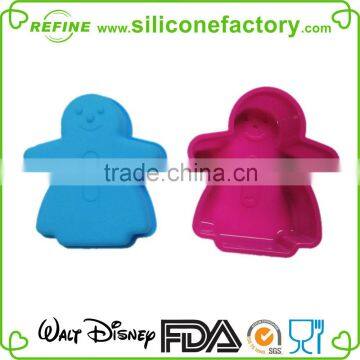 FDA & LFGB Standard Lovely Snowman Shaped Silicone Cake Molds photo-3