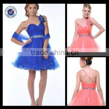 New Wholesale Custom Made Mini Sweetheart Corset And Diamond Belt Homecoming Dress H0028