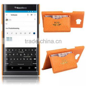 Wholesale Croco PU Leather Case Cell Phone Housing for Blackberry Priv