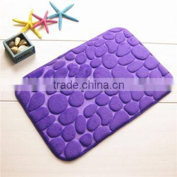 Cobblestone Coral Bathroom Rugs Super Watersorb Anti-slipe Door Mat photo-2