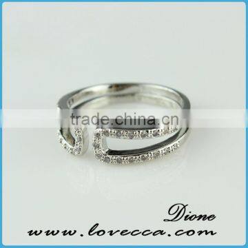 2015 fashion jewelry ring!latest weddingring design !micro pave diamond setting ring-wedding engagement 925 ring