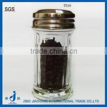 kitchen glass spice pepper jar with lid