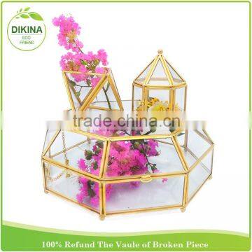 ^^^~~~ Wholesale Handblown Geometric Pot for Home& Wedding Decor ^^^~~~ Terraium Glass Plant Lacquer Vase photo-2