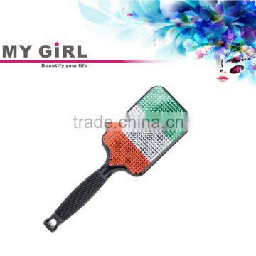 MY GIRL resin crystal unique colorful hair brush sponge brush for hair