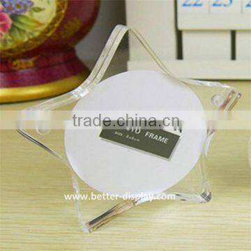 clear acrylic star shaped photo frame