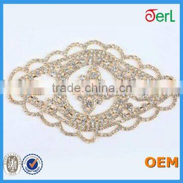 2016 Hot Sale Bling Bling Decorative Lace Rhinestone Crystal Trim for Wedding Decoration photo-2