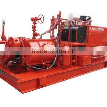 cementing skid mounted
