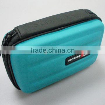 GC-Sells of Shining blue leather with black velvet lining eva hard box for gaming