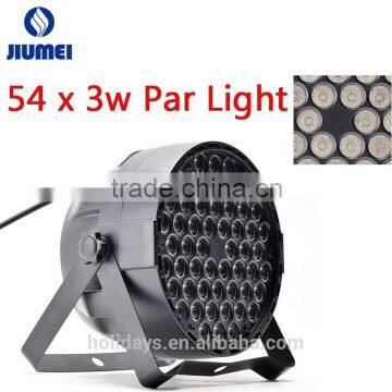 Hot 2015! 1Pcs RGB DJ Par 54x 3W LED Light 162 Watt DMX Stage Lighting