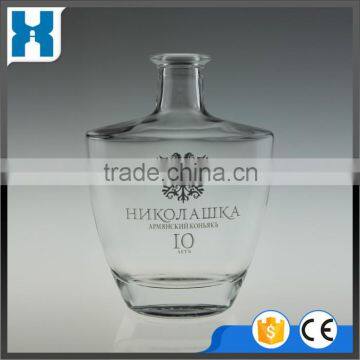 500ML ROUND EMPTY GLASS BOTTLE FOR LIQUOR