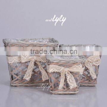 Hot Sale pot for orchids/ Willow Basket for Flower