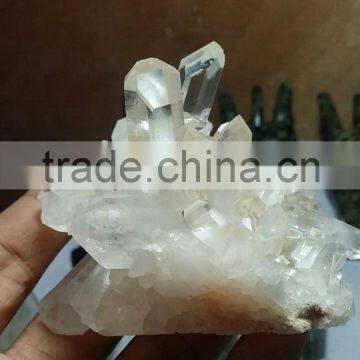 Natural Quartz clear white natural crystal cluster