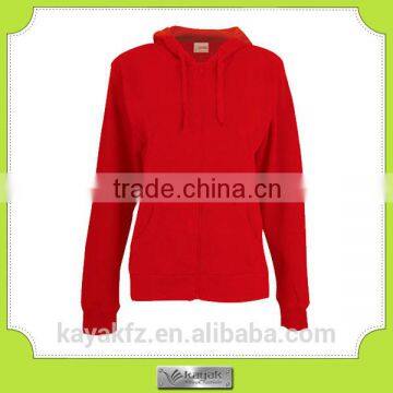 custom women's red blank hoodie sweatshirts