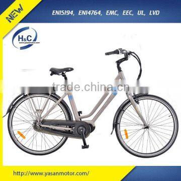 36V 11AH 250W/350W mid-drive china electric bike with 8FANG LCD display city e bike