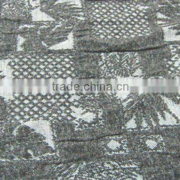 Knit Jacquard Two Layer Jacquard Knitting Fabric TR Composition photo-2