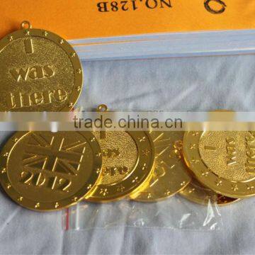 Custom metal medal in gold plating